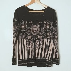 NWOT Zara Graphic Long Sleeve Top